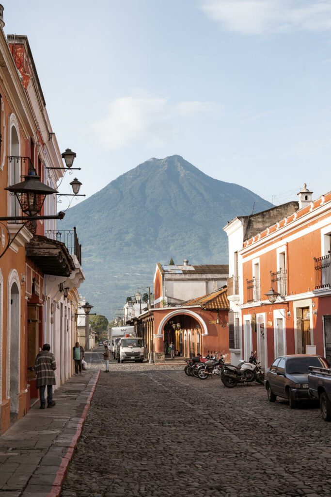 exploring the streets of Antigua on a guatemala itinerary