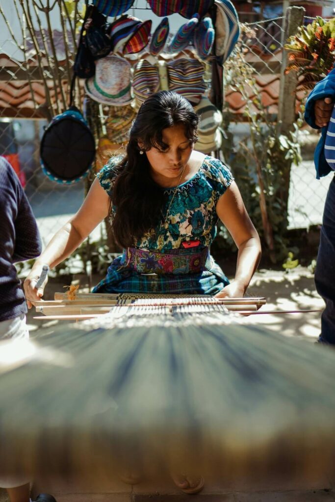 weaver in Guatemala