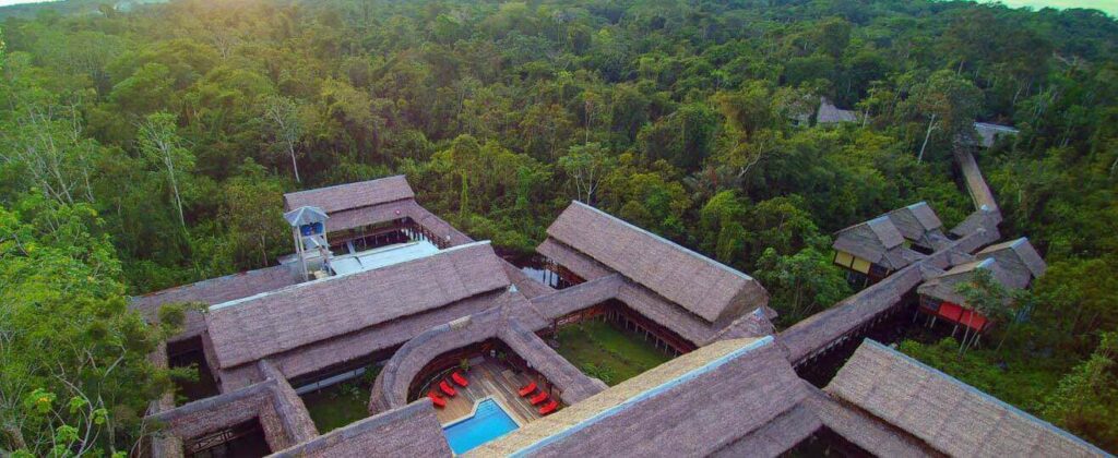Blue Morphos ayahuasca retreat peru building
