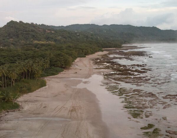 drone view of santa teresa beach