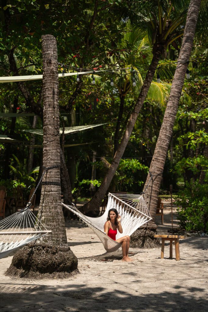 woman on a hammock in santa teresa costa rica