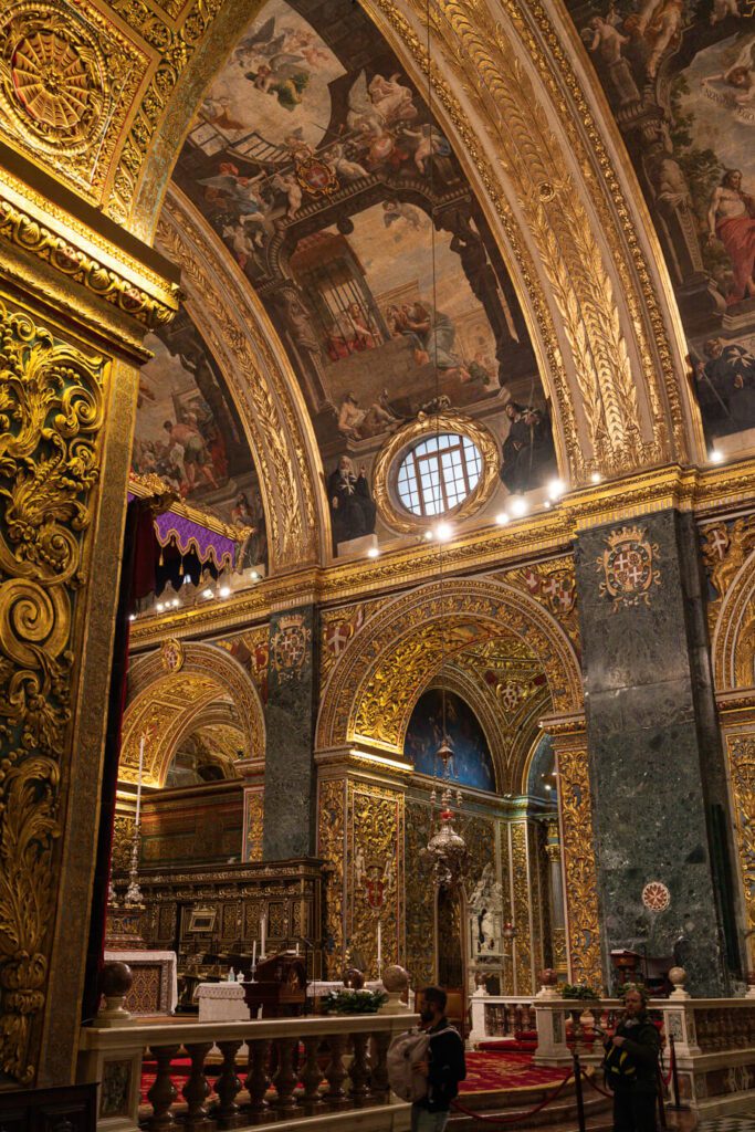 Interior of St John's Co Cathedral, Valletta Malta