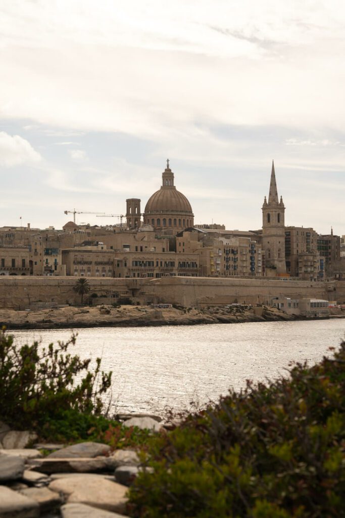 Valletta Malta view from Sliema