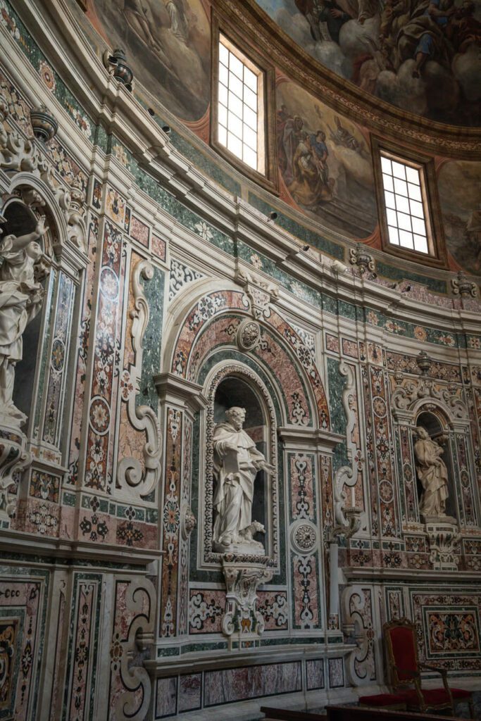 inside chapel in Taranto's Duomo, Puglia italy