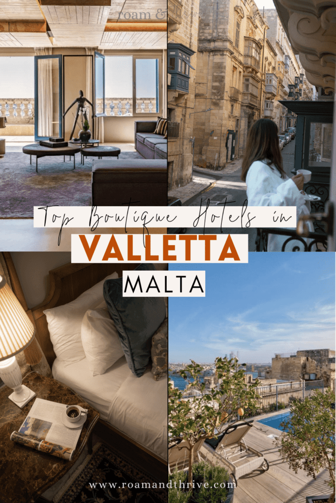 the best luxury and boutique hotels in Valletta Malta