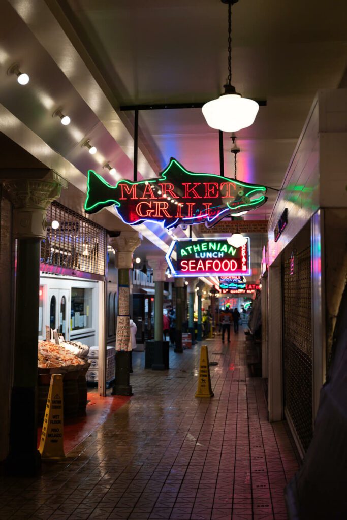 Pike Place Market corridor, Seattle