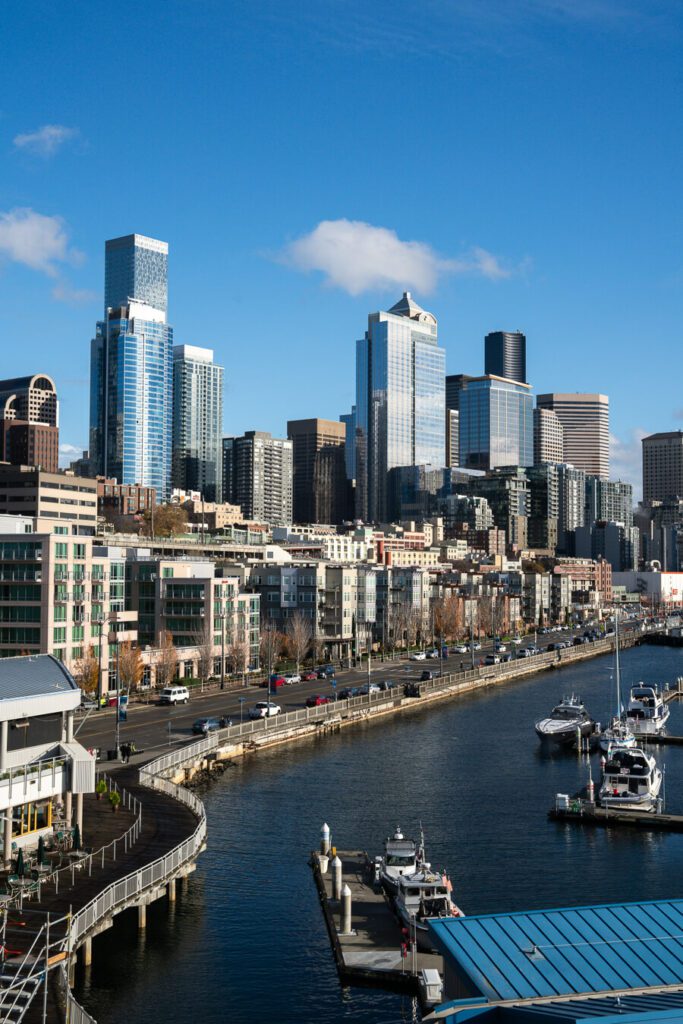 Downtown seattle from Pier 66