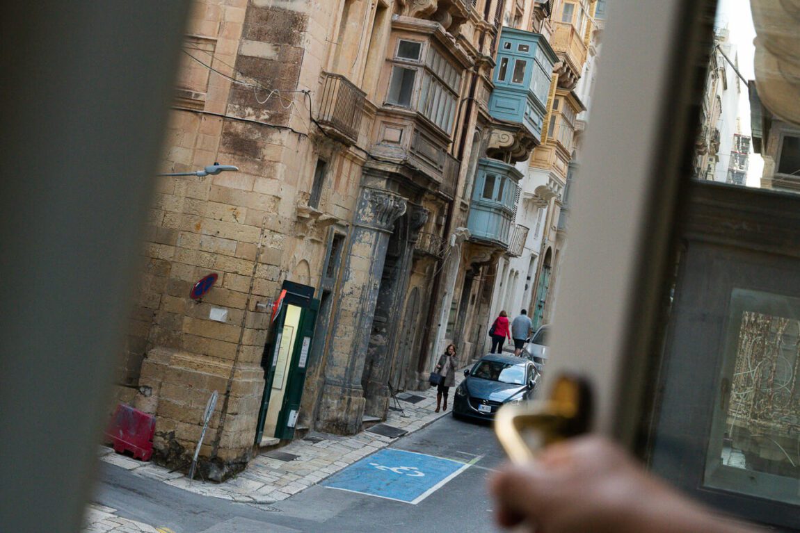 Valletta Malta street view from hotel