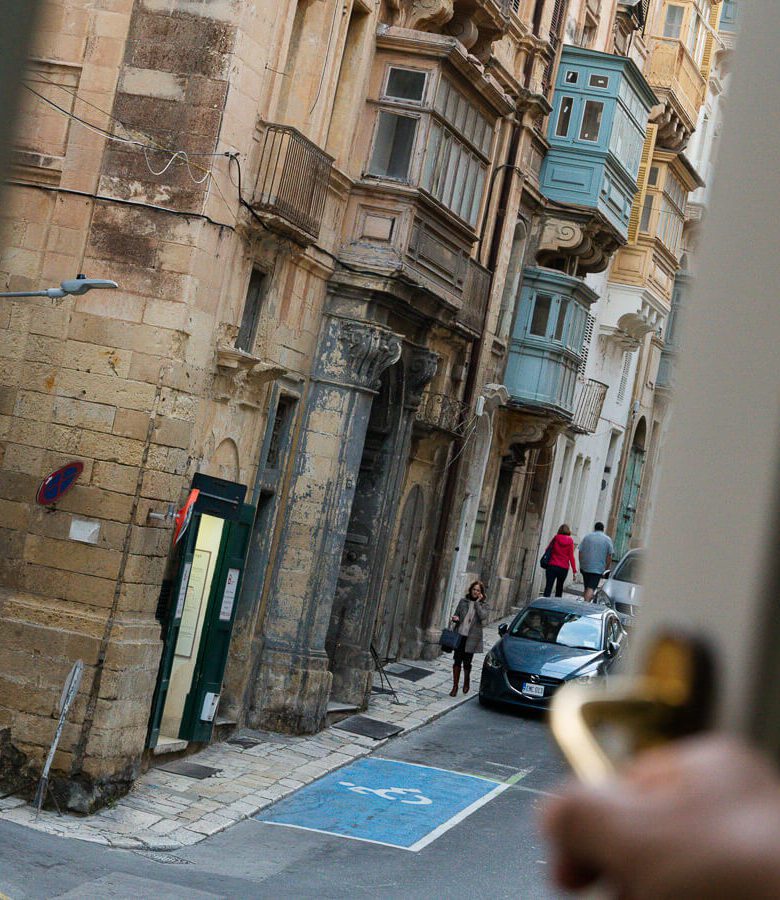 Valletta Malta street view from hotel