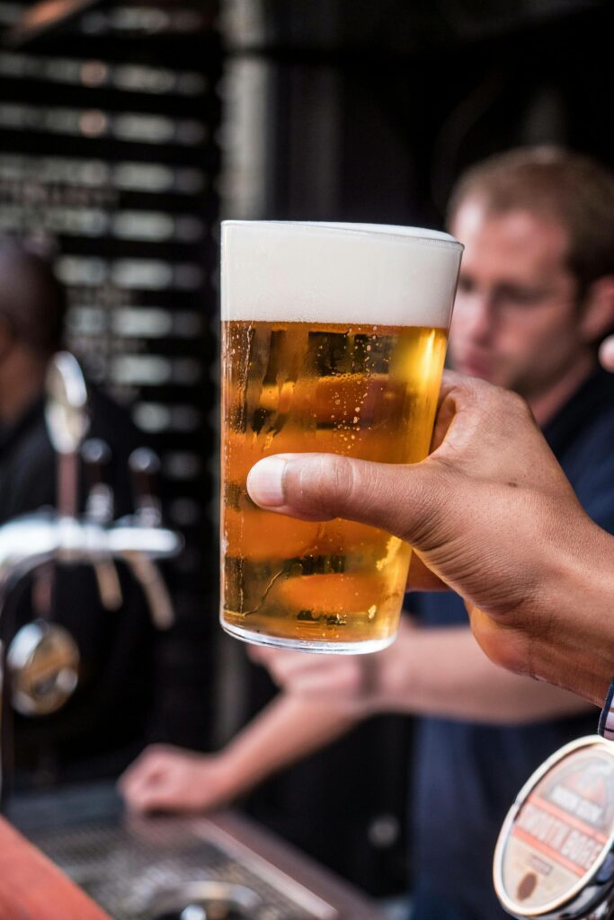 beer in a brepub