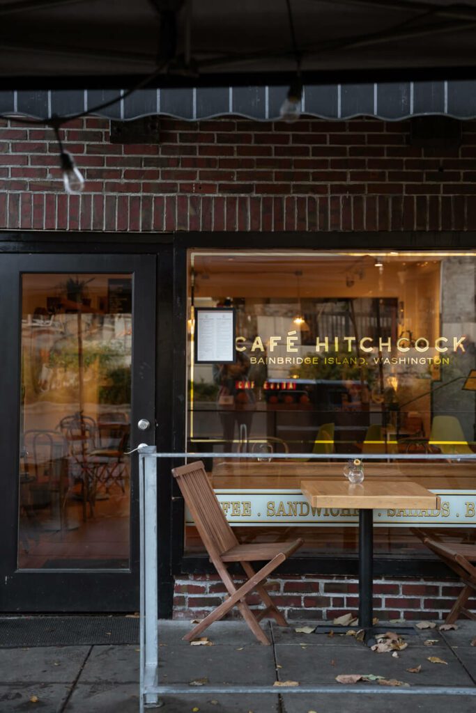 cafe hitchcock, bainbridge island