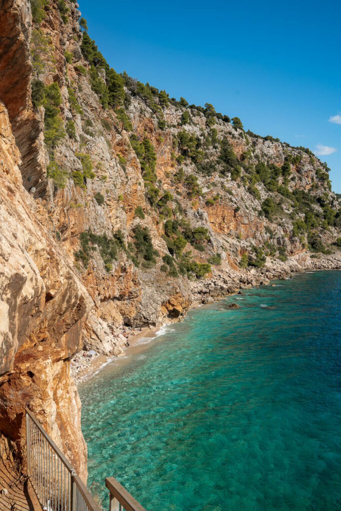 a beautiful beach outside dubrovnik