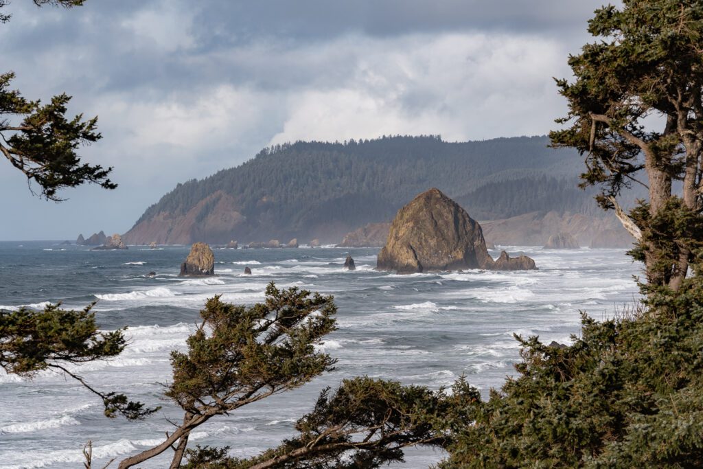 oregon coast, cannon beach view