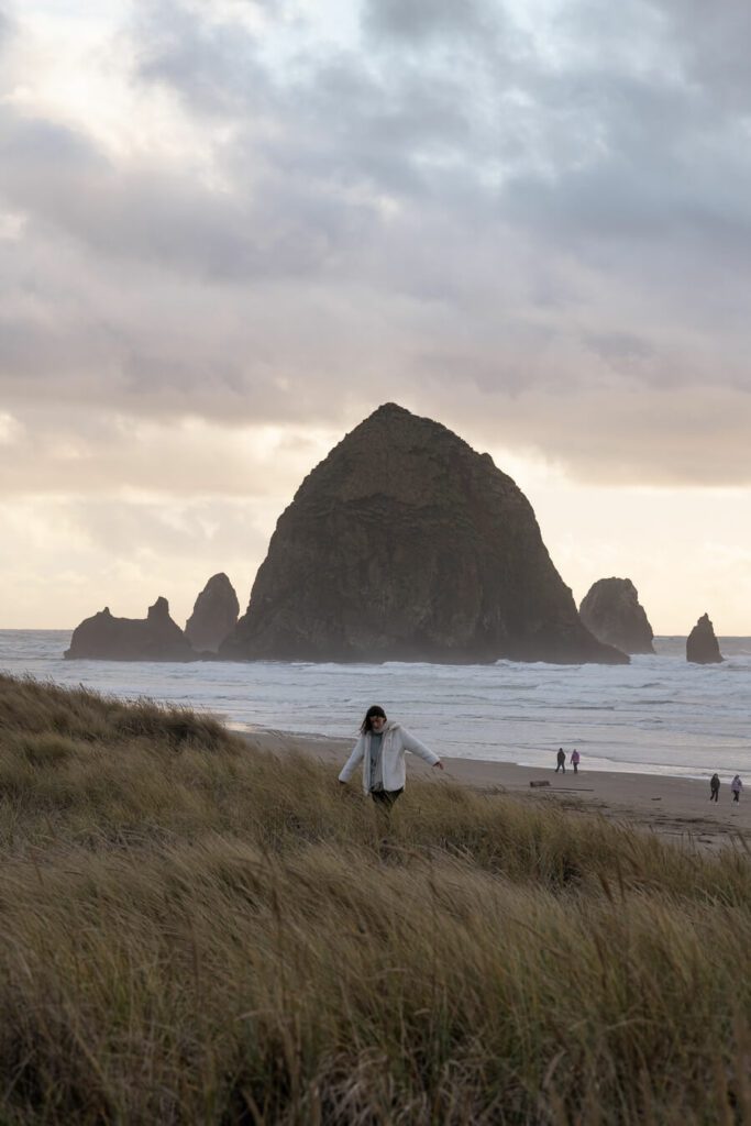 cannon beach a northern oregon coast beach