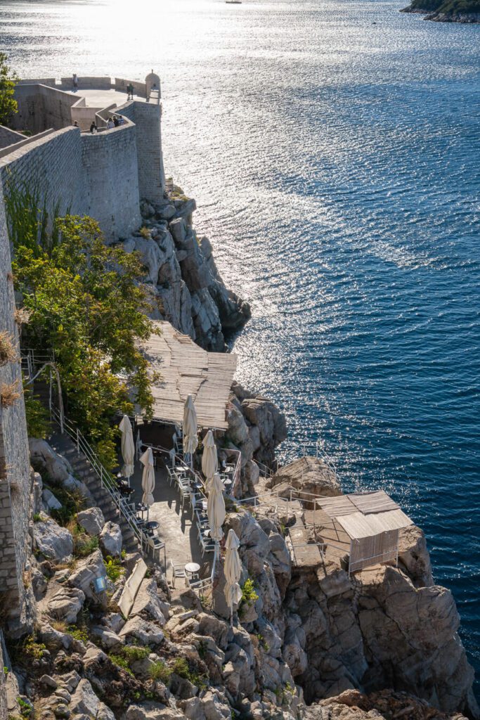 buza bar beaches in dubrovnik