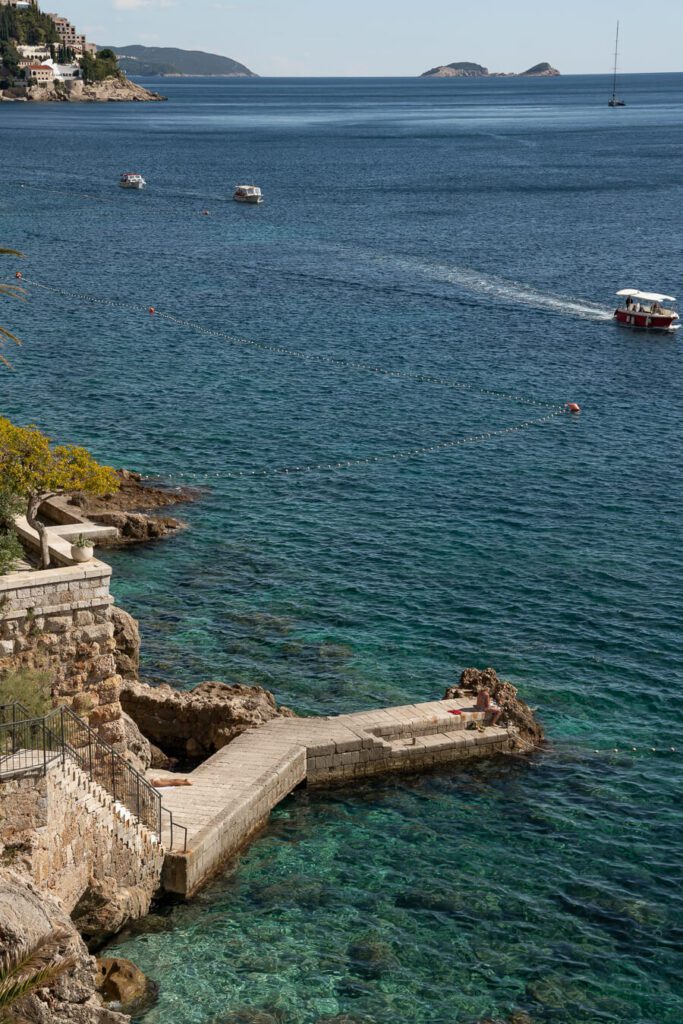 pier overlooking the Adriatic in Dubrovnik