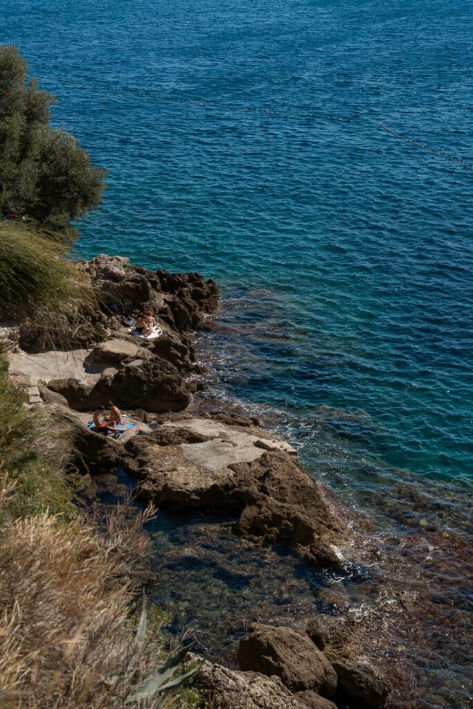 hidden cove outside dubrovnik old town