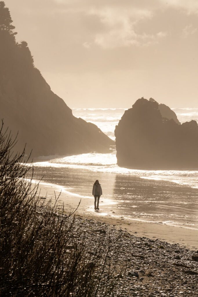 hug point beach oregon coast day trip from portland