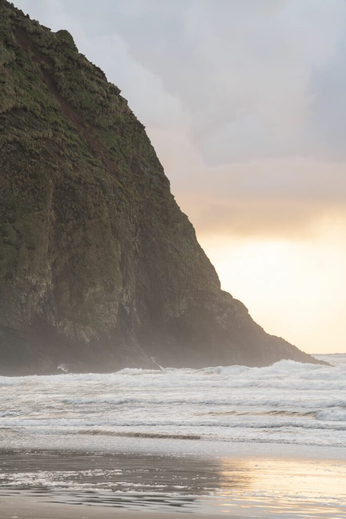 details on haystack rock, cannon beach