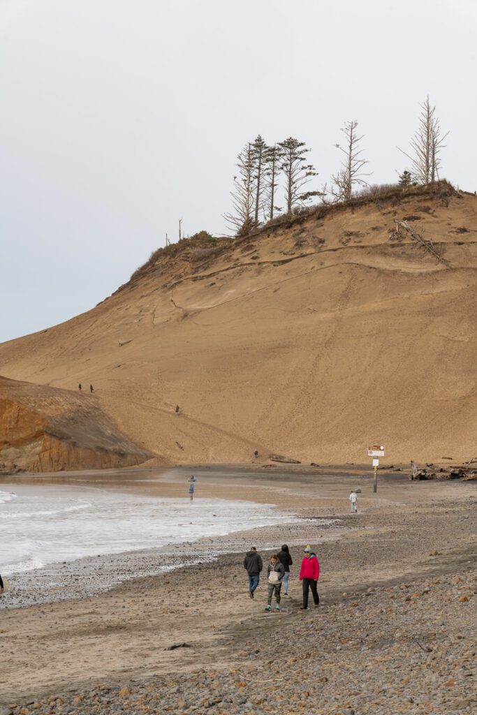 Pacific city beach and dunes in Oregon