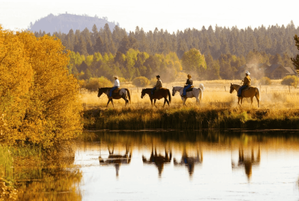 horseback riding in the oregon wilderness