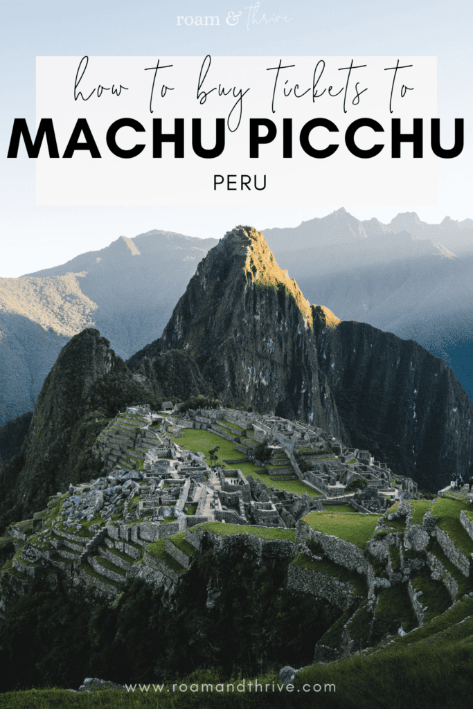 how to buy machu picchu tickets