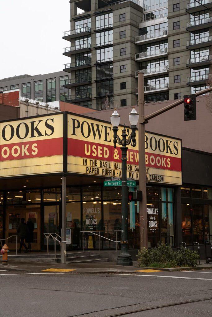 outside of powell's city of books in portland