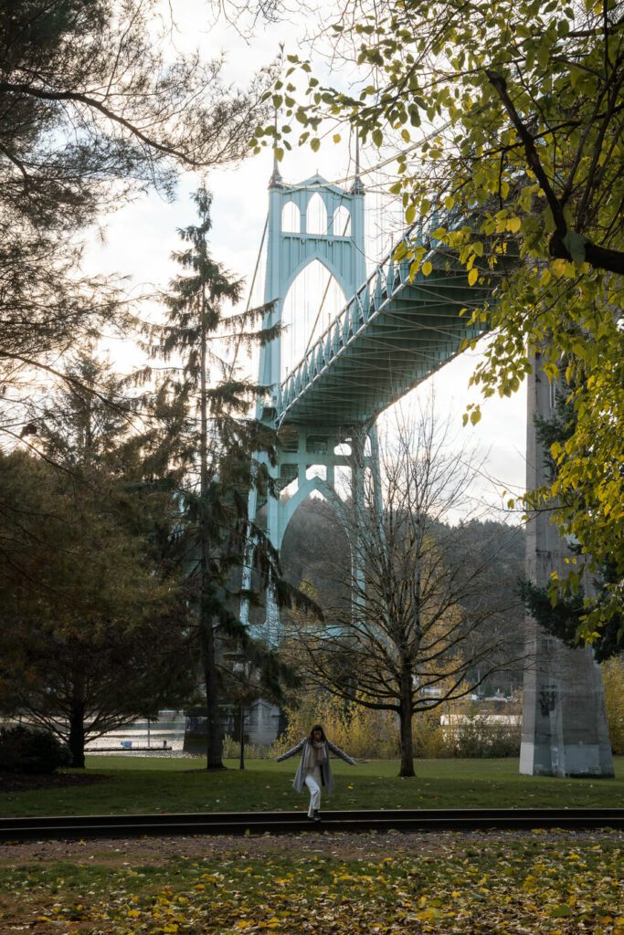 high steel bridge in Portland oregon