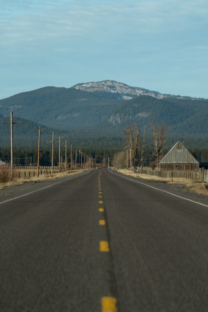 road to crater lake national park