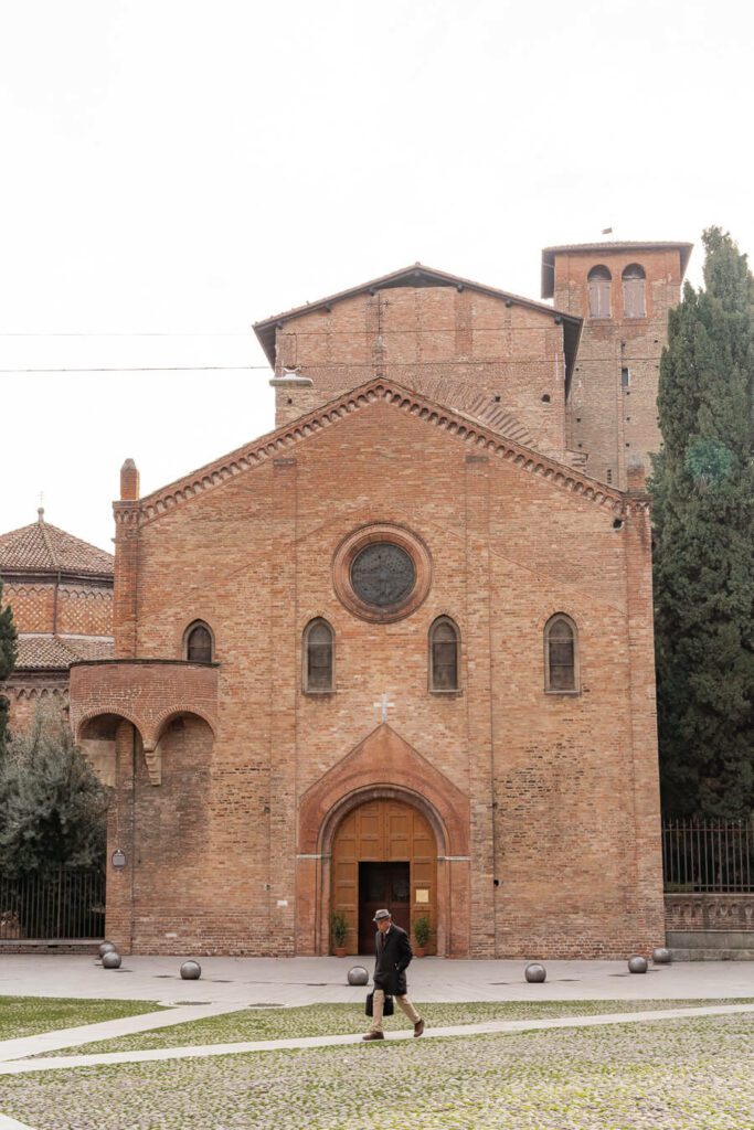 Piazza santo Stefano and the churches on a Bologna itinerary