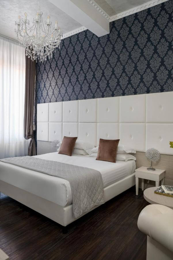 a modern room in one of the best hotels in bologna