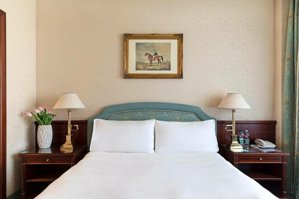 traditional hotel room at a top hotel in bologna italy