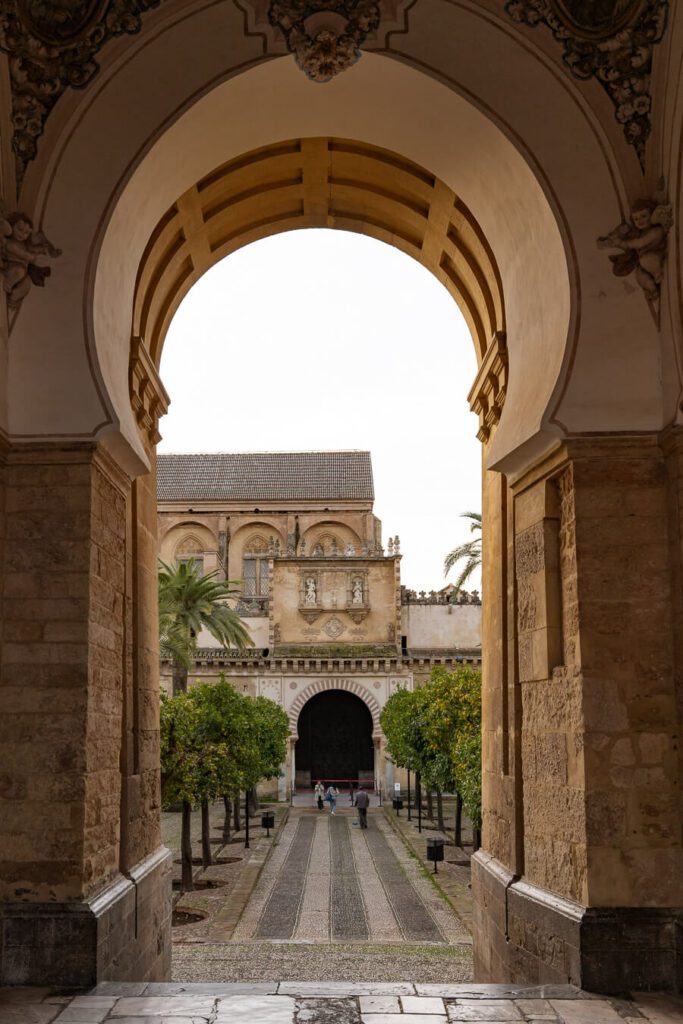 entrance to the mosque cathedral of cordoba