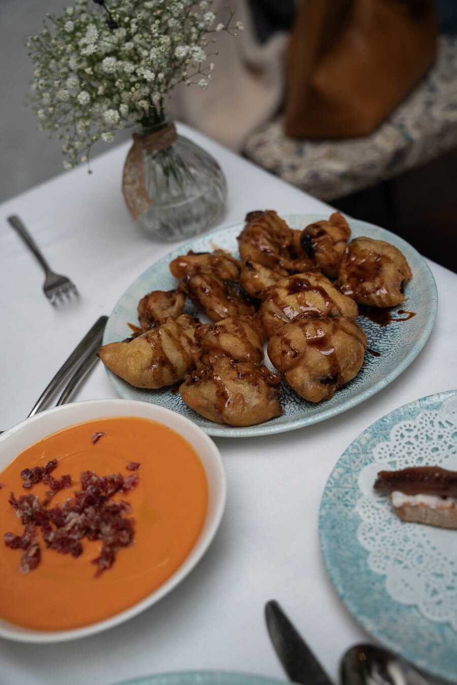 berenjenas al miel in a cordoba restaurant
