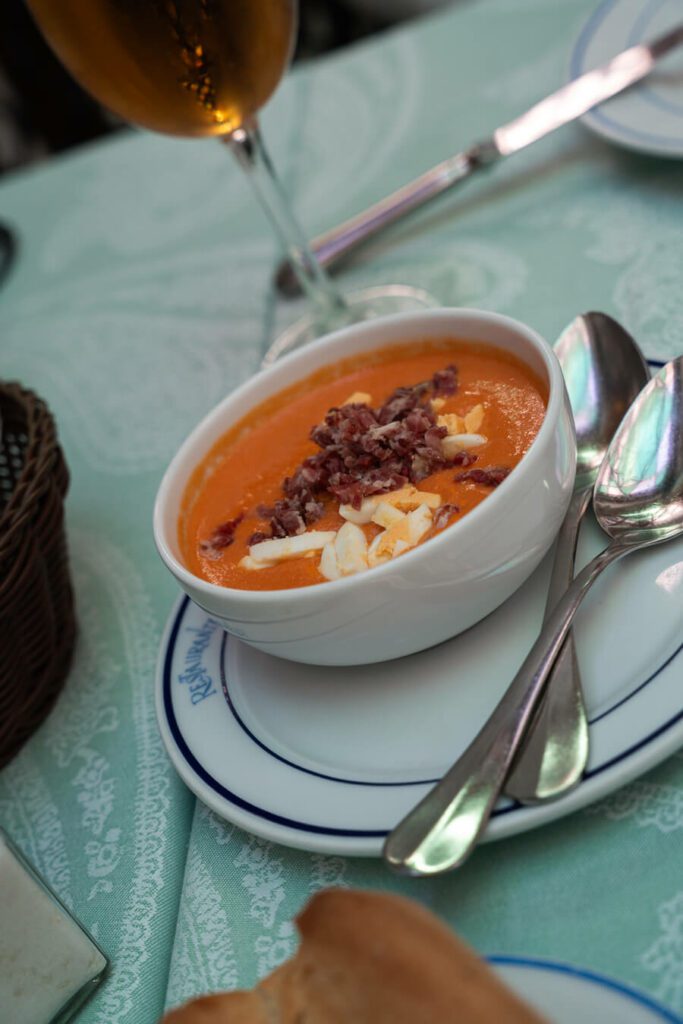 traditional salmorejo in Cordoba spain
