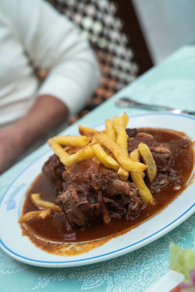 traditional oxtail in cordoba spain