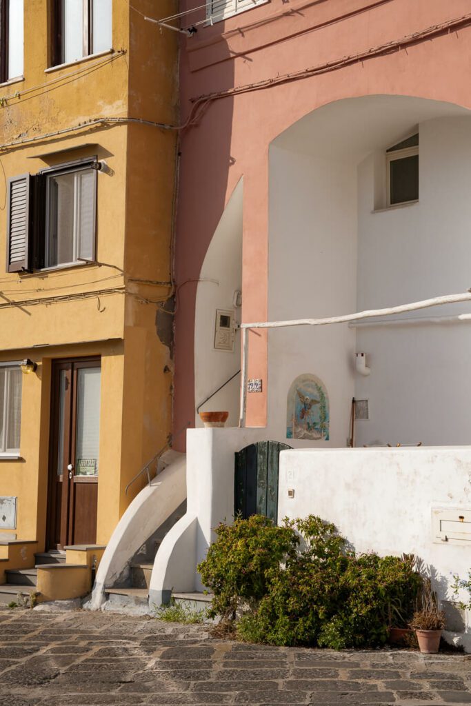 colorful buildings in Marina Chiaiolella procida