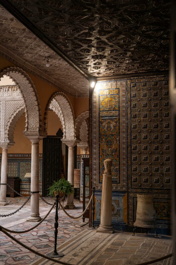 lower courtyard at Palacio de la Condesa de Lebrija seville