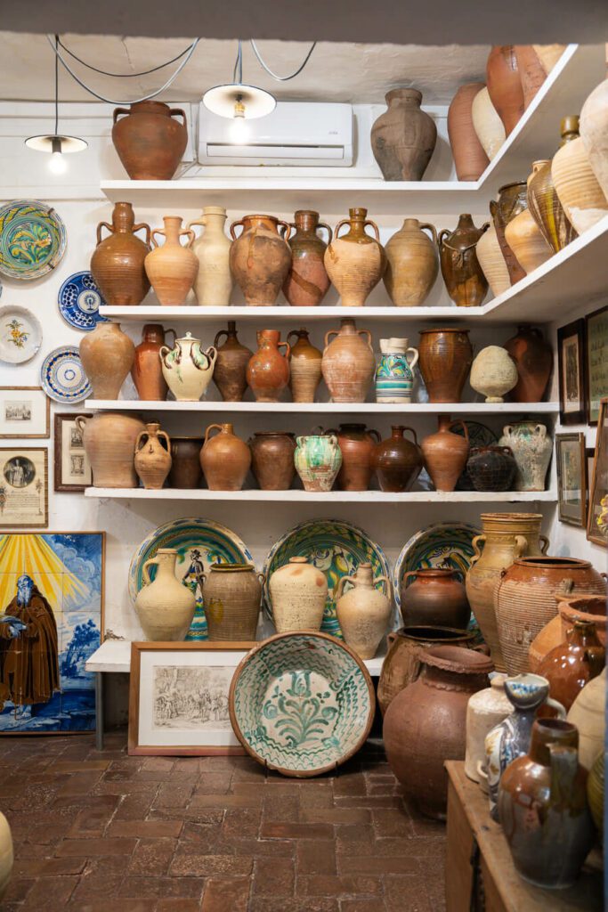 antique ceramics store in seville spain