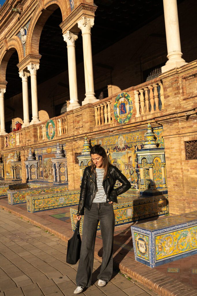 me at plaza espana, seville spain