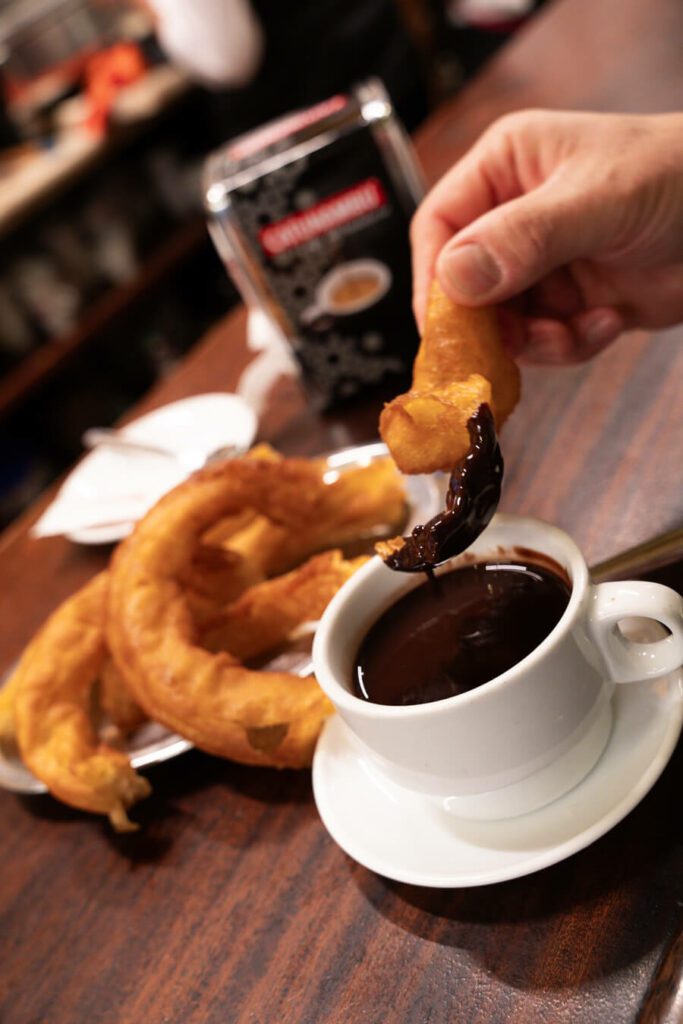 chocolate con churros in seville