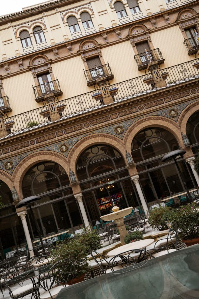 Hotel Alfonso XIII courtyard Seville