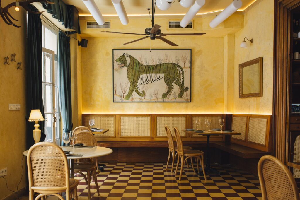 interior of casa del tigre restaurant in seville