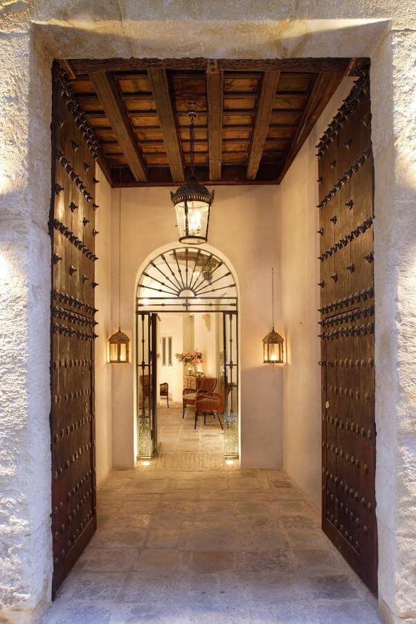entrance to a boutique hotel in seville