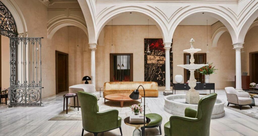 boutique hotel seville lobby