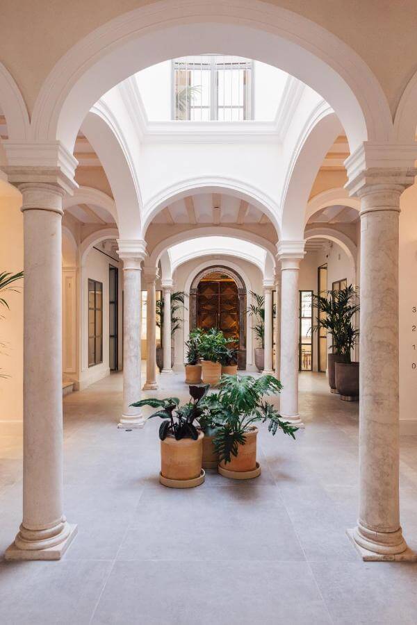 architecture of a boutique hotel seville