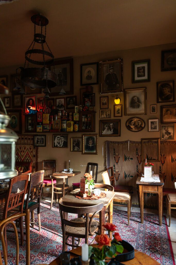 old vintage cafe in krakow