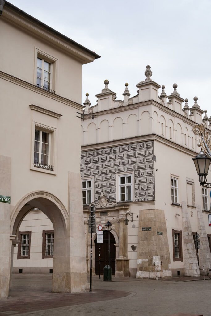 elaborate building in krakow old town
