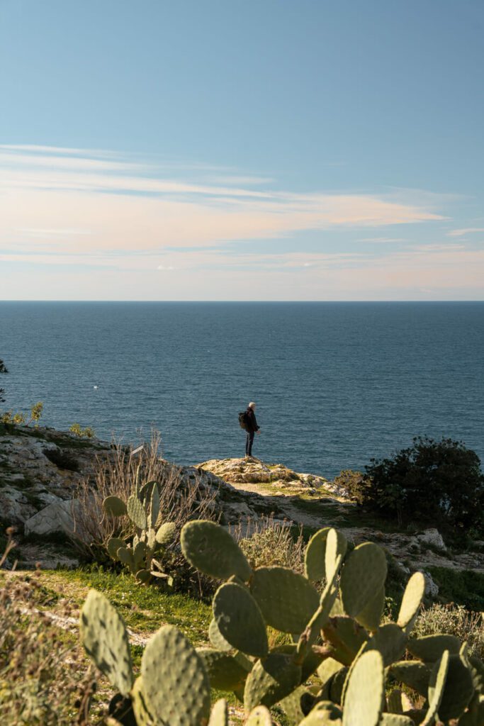 porto selvaggio puglia with sea views.