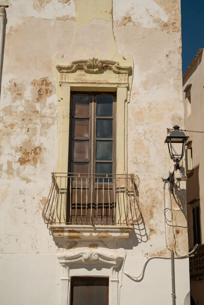 balcony and window in gallipoli